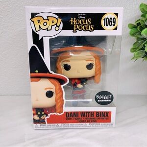 NEW Disney Hocus Pocus Funko Pop Dani With Binx 1069 Witch Costume‎ Vinyl Figure